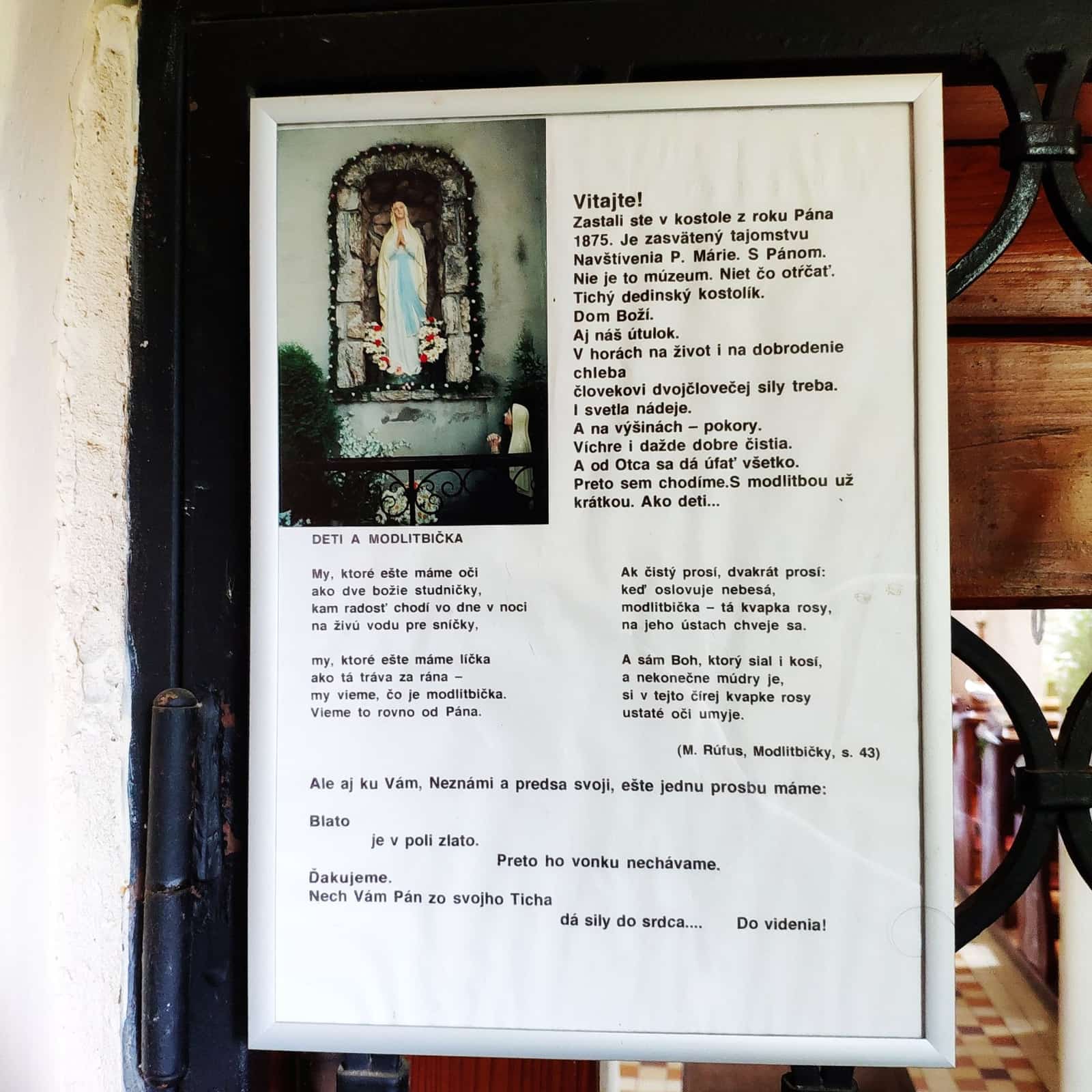 Kostol Navštívenia Panny Márie, Vlkolínec