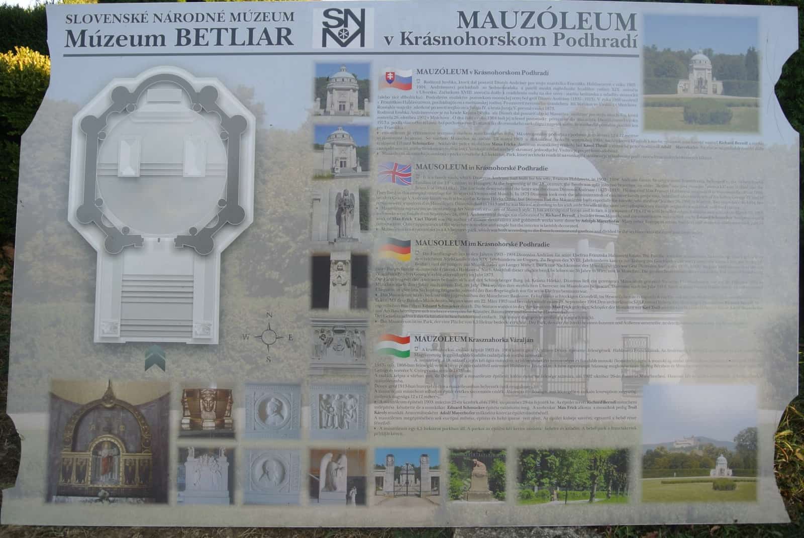 Mauzóleum v Krásnohorskom Podhradí