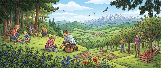 Čučoriedková záhrada – samozber čučoriedok a arónie Ratkovské Bystré